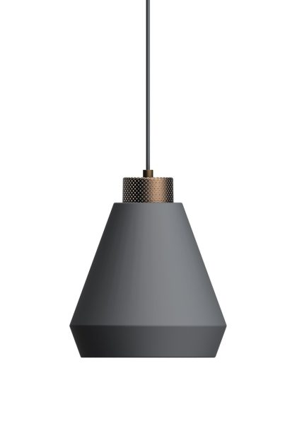 Herstal edge pendel medium grafit-brons