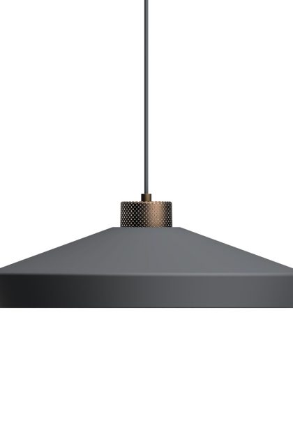 Herstal edge pendel large grafit-brons