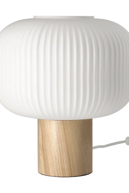 Scandi living fair bordslampa 34,5 cm frostat glas-ask
