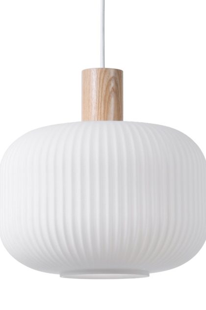 Scandi living fair taklampa Ø30 cm frostat glas-ask