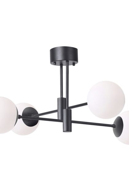 Scandi living solar taklampa svart 73 cm frostad vit