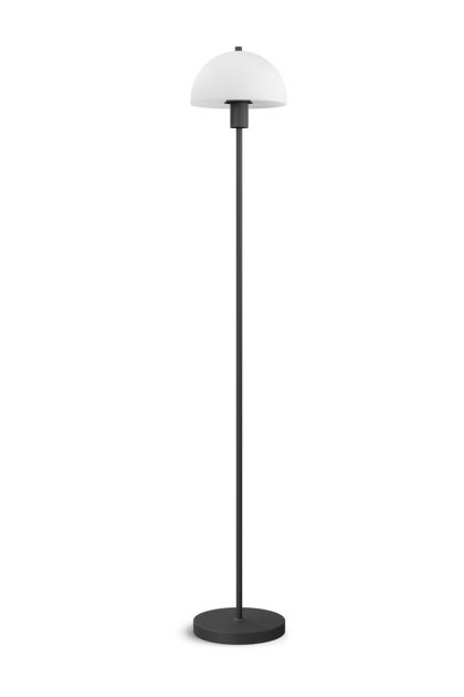Herstal vienda golvlampa svart-opalglas