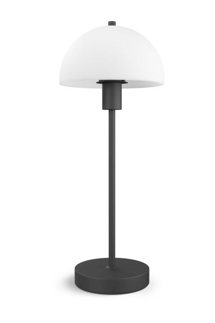 Herstal vienda bordslampa 50 cm svart-opalglas