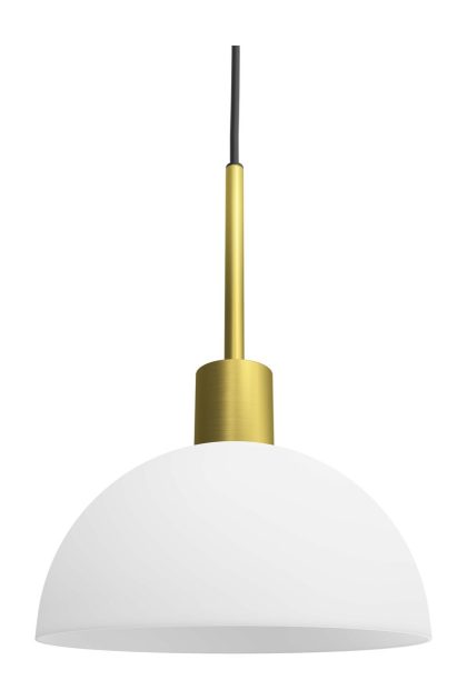 Herstal vienda taklampa mässing-opalglas