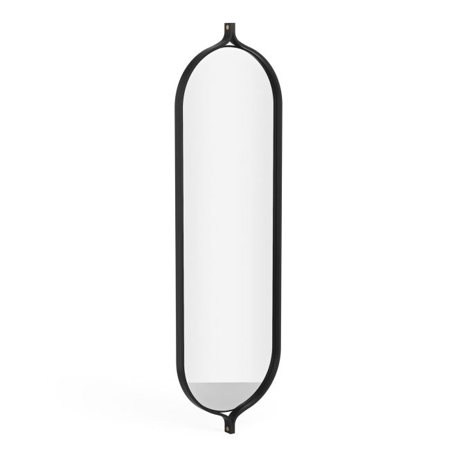 Swedese comma spegel oblong 135 cm ask svartbetsad