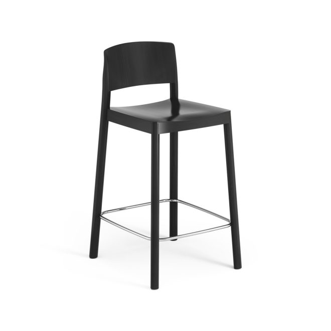 Swedese grace barstol 63 cm ask svartlaserad