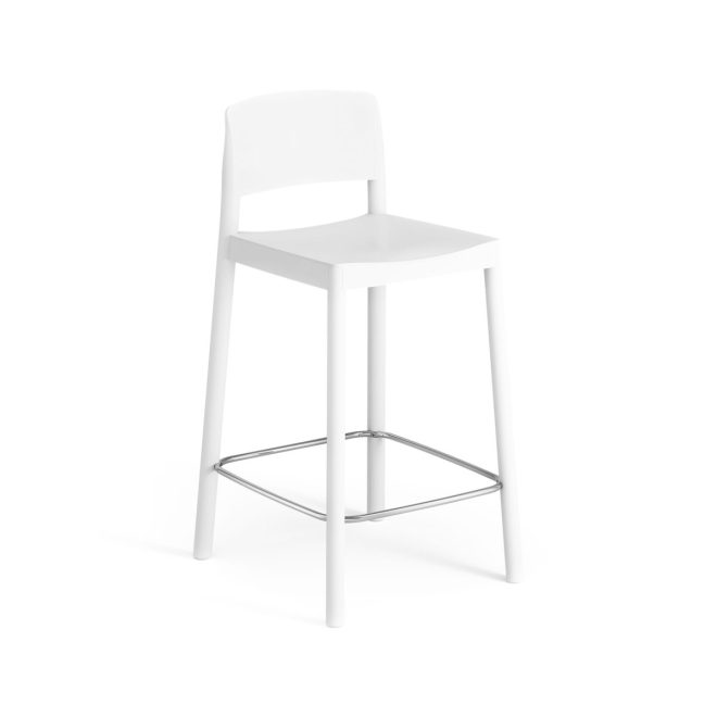 Swedese grace barstol 63 cm ask vitlaserad