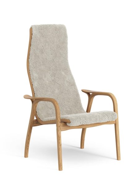 Swedese lamino fåtölj oljad ek/fårskinn moonlight (beige)