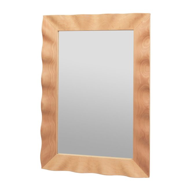 Broste copenhagen wavy spegel 70x100 cm natural brown