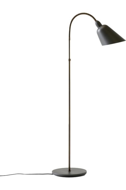 &tradition bellevue aj7 golvlampa anniversary edition stone grey-bronzed brass