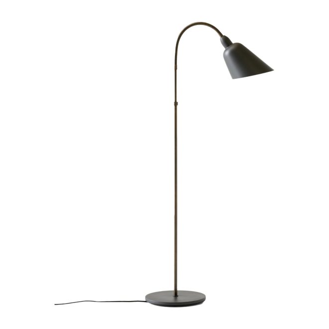 &tradition bellevue aj7 golvlampa anniversary edition stone grey-bronzed brass