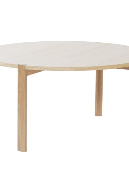 1898 anton soffbord Ø90 cm vitpigmenterad ek