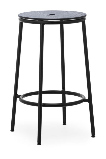 Normann copenhagen circa barstol 65 cm svart ek