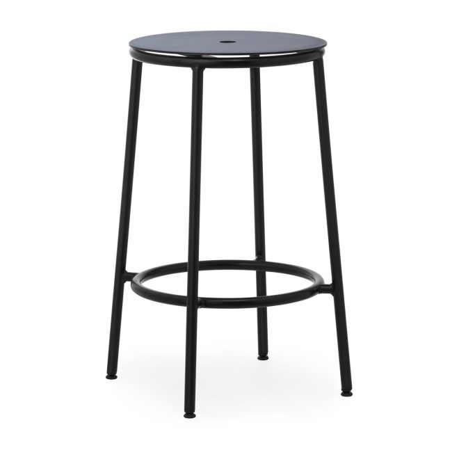 Normann copenhagen circa barstol 65 cm svart aluminium