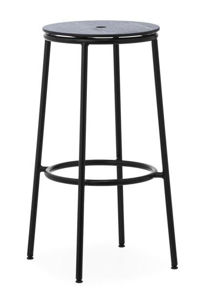 Normann copenhagen circa barstol 75 cm svart ek