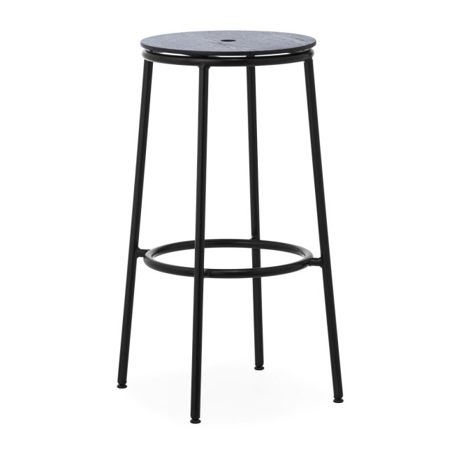 Normann copenhagen circa barstol 75 cm svart ek