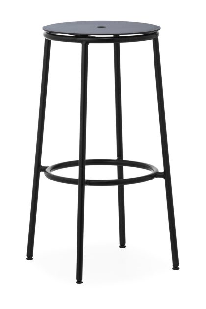 Normann copenhagen circa barstol 75 cm svart aluminium