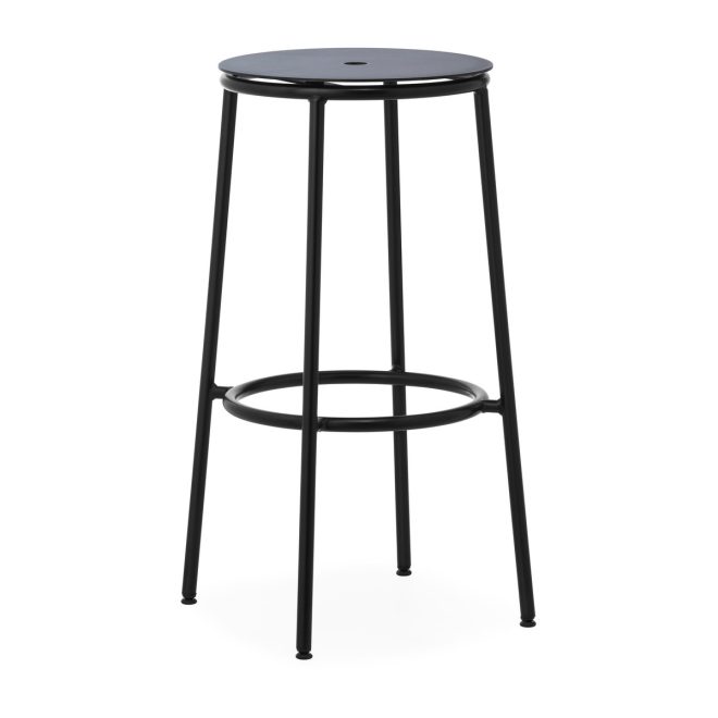 Normann copenhagen circa barstol 75 cm svart aluminium
