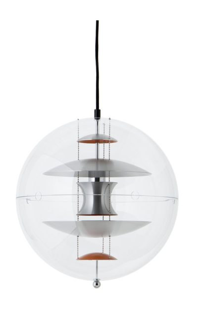 Verpan vp globe brushed alu taklampa Ø40 cm