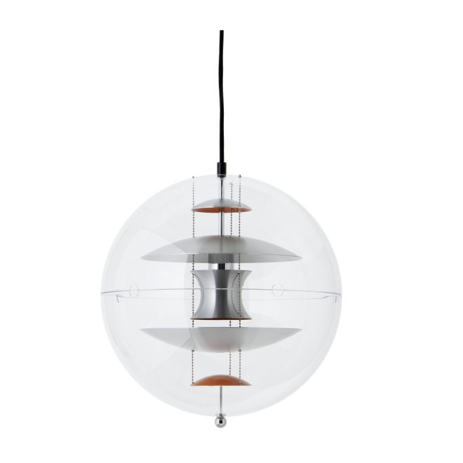 Verpan vp globe brushed alu taklampa Ø40 cm
