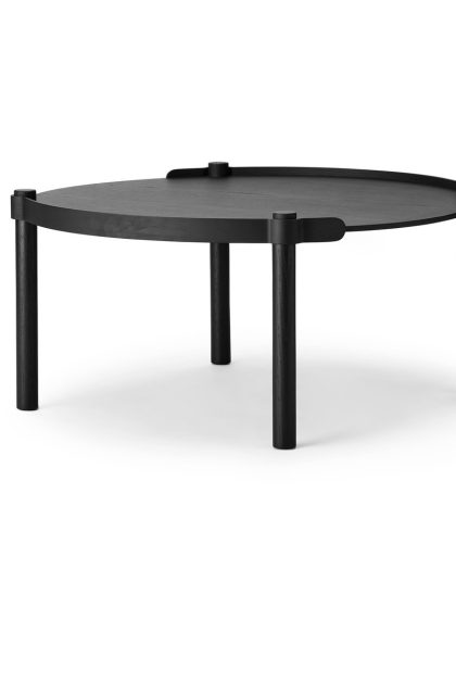 Cooee design woody bord Ø80 cm black stained oak