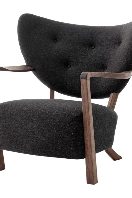 &tradition wulff lounge chair atd2 fåtölj oljad valnöt-hallingdal