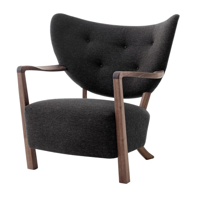 &tradition wulff lounge chair atd2 fåtölj oljad valnöt-hallingdal