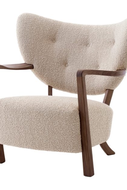 &tradition wulff lounge chair atd2 fåtölj oljad valnöt-karakorum