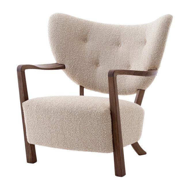 &tradition wulff lounge chair atd2 fåtölj oljad valnöt-karakorum