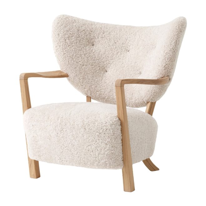 &tradition wulff lounge chair atd2 fåtölj oljad ek-moonlight