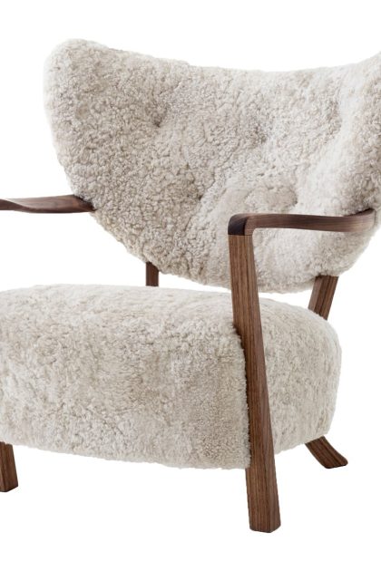&tradition wulff lounge chair atd2 fåtölj oljad valnöt-moonlight
