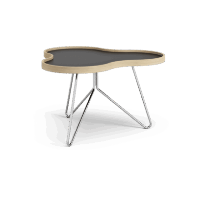 Swedese flower bord 62x66 cm h39cm-svart-ek-krom