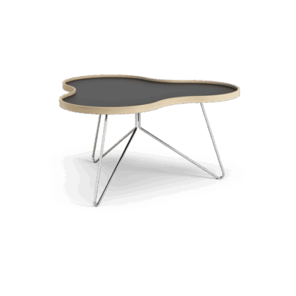 Swedese flower bord 84x90 cm h45cm-svart-ek-krom