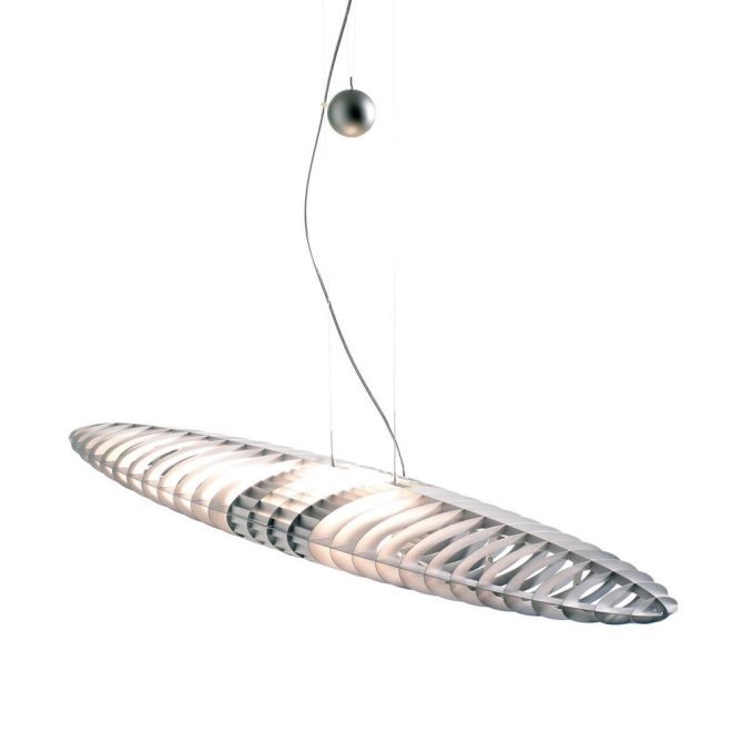 Luceplan titania d17 pendel aluminium-utbytbara ljusfilter