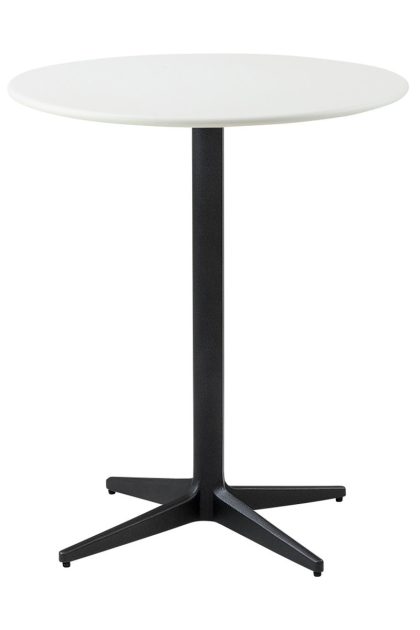 Cane-line drop cafébord Ø60 cm white-lava grey