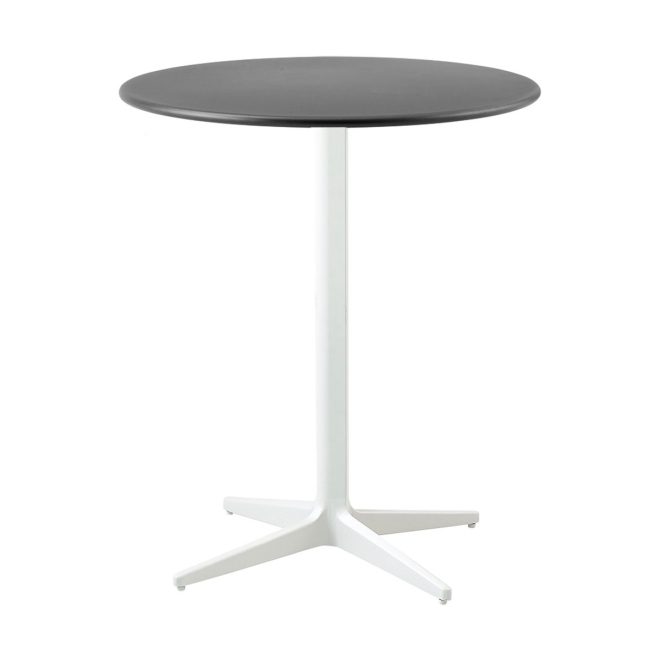 Cane-line drop cafébord Ø60 cm lava grey-white