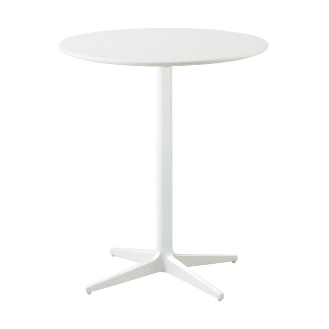Cane-line drop cafébord Ø60 cm white-white