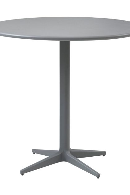 Cane-line drop cafébord Ø80 cm light grey-light grey
