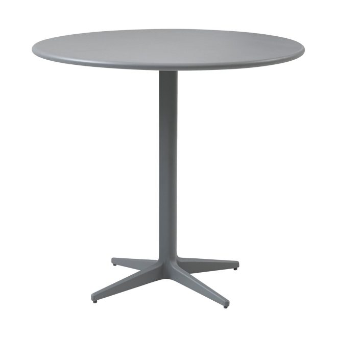 Cane-line drop cafébord Ø80 cm light grey-light grey