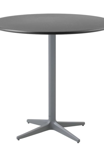 Cane-line drop cafébord Ø80 cm lava grey-light grey
