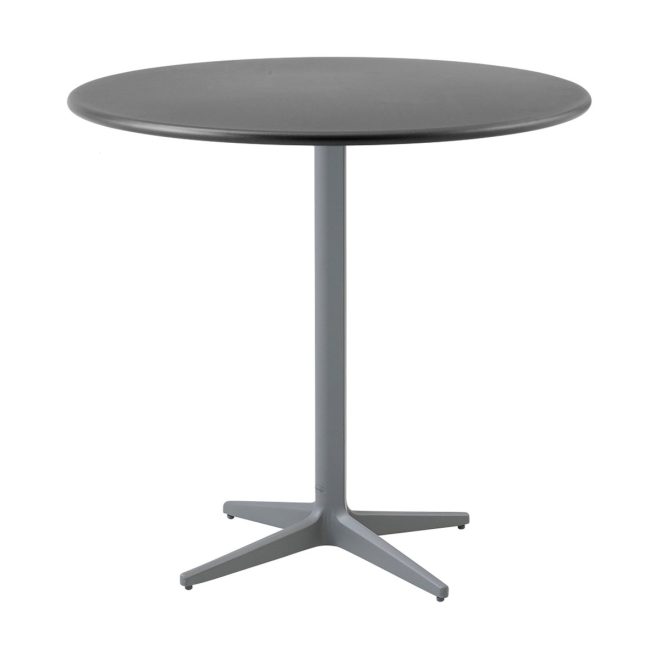 Cane-line drop cafébord Ø80 cm lava grey-light grey