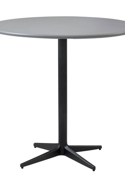 Cane-line drop cafébord Ø80 cm light grey-lava grey