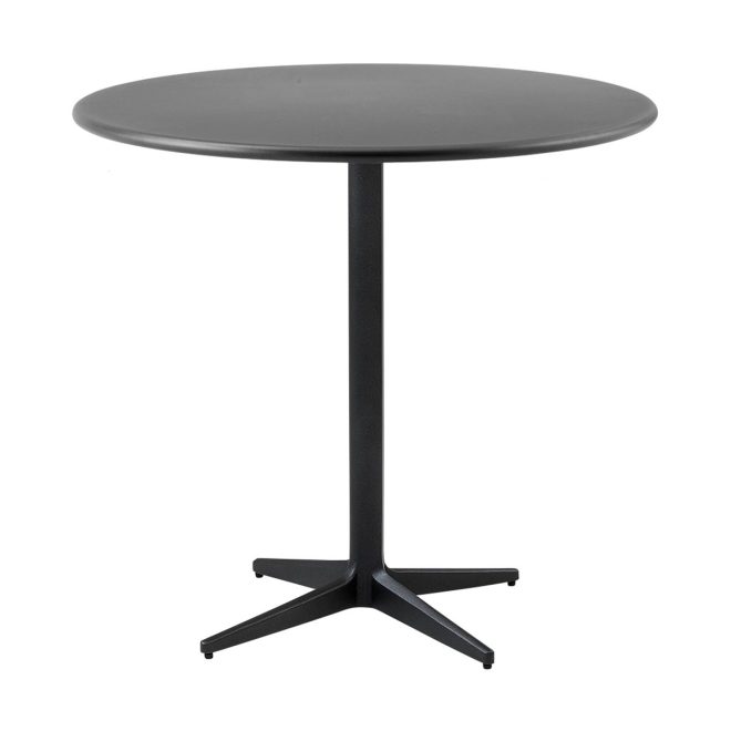 Cane-line drop cafébord Ø80 cm lava grey-lava grey