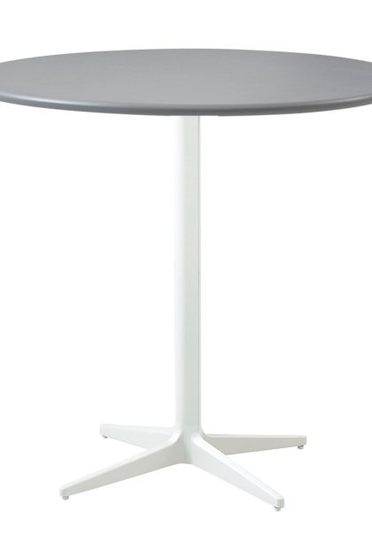 Cane-line drop cafébord Ø80 cm light grey-white