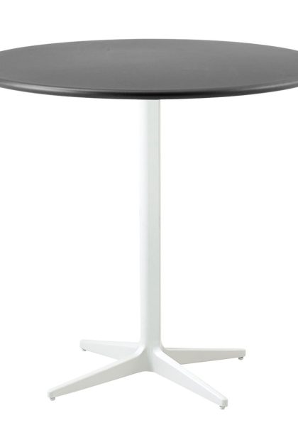Cane-line drop cafébord Ø80 cm lava grey-white