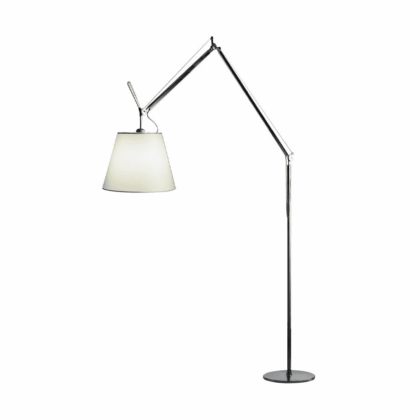 Artemide tolomeo mega golvlampa parchment-black Ø42cm
