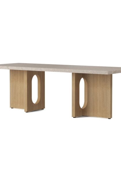 Audo copenhagen androgyne loungebord sand/kunis breccia-ekstativ