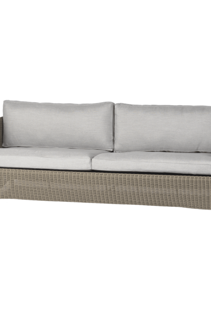 Cane-line diamond 3-sits soffa natural, caneline natté light grey