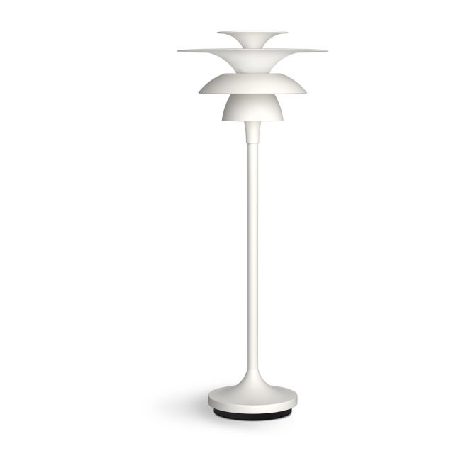 Belid picasso bordslampa, stor 45,7 cm mattvit