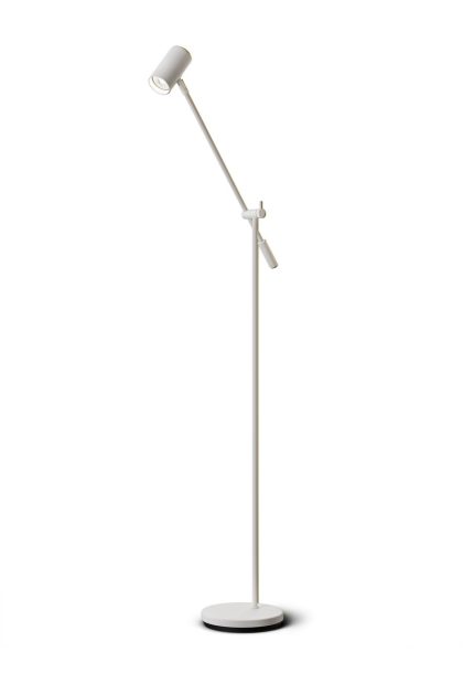 Belid tyson golvlampa vipparm Ø19,8 cm vitstruktur